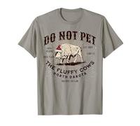 North Dakota Christmas Do Not Pet The Fluffy Cows Bisonte Camiseta