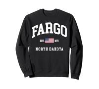 North Dakota Fargo Hometown Fargo North Dakota Retro Camiseta Sudadera