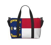 North Dakota Flag - Bolso bandolera de mano para mujer, bolso de mano informal con cremallera, adecuado para el trabajo, viajes, fitness, viajes