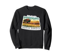 North Dakota Ilustración de Bisonte Sudadera
