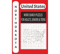 North Dakota USA Word Puzzle Book: The Ultimate Word Search Book for Adults, Seniors, and Teens | Large Print Edition | Brain Training Adventure: 50 Exciting Puzzles!