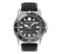 NORTH EDGE Abyss - Reloj solar de buceo para hombre, resistente al agua | Resistencia al agua de 200 m, energía solar, bisel de cerámica, caja de acero inoxidable 316L y esfera luminosa con textura