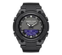NORTH EDGE Fortress - Reloj analógico digital para hombre, color negro, militar, táctico para deportes al aire última intervensión, esfera grande, retroiluminación LED, cronómetro y temporizador de