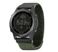 NORTH EDGE LITECORE - Reloj digital para hombre, 42 g, ligero, sin aplicación, podómetro con brújula, cronómetro, temporizador de cuenta regresiva, retroiluminación EL, resistente al agua hasta 50 m