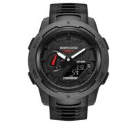 NORTH EDGE MARS3 Reloj Deportivo Hombre, Fibra de Carbono 55 g, 50M Resistente al Agua, Cronómetro, Hora Mundial, 5 Alarmas, Correa TPU