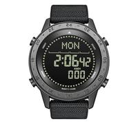 NORTH EDGE Reloj de pulsera digital deportivo para hombre, con fecha, cronógrafo y brújula, resistente al agua, 50 m, reloj de diseño casual, con iluminación EL y podómetro, correa de silicona de