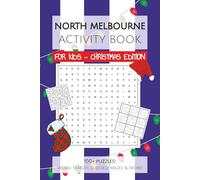 North Melbourne Football Club Activity Book FOR KIDS - CHRISTMAS EDITION: 100+ Word Search, Sudoku & Mazes with Easy to Read Print about everything ... Gifts for Christmas, KK and Holidays