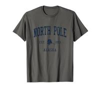 North Pole AK Vintage Athletic Sports JSN1 Camiseta