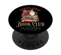 North Pole Book Club es la Temporada para Leer PopSockets PopGrip Adhesivo