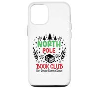 North Pole Book Club Hot Cocoa Christmas Reading Bookish Era Carcasa para iPhone 12/12 Pro