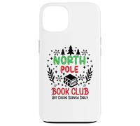 North Pole Book Club Hot Cocoa Christmas Reading Bookish Era Carcasa para iPhone 13