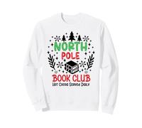 North Pole Book Club Hot Cocoa Christmas Reading Bookish Era Sudadera