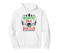 North Pole Book Club Hot Cocoa Christmas Reading Bookish Era Sudadera con Capucha