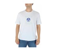 North Sails - Camiseta blanca estampada para hombre - Tops - Hombre - Blanco - 2XL -