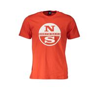 North Sails - Camiseta roja de manga corta con estampado de logo - Tops - Hombre - Rojo - 2XL -