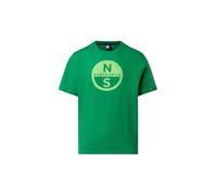 NORTH SAILS Camiseta de hombre de manga corta de algodón orgánico 692972, Green Bee, L