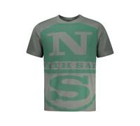 North Sails - Camiseta de Manga Corta - Tops - Hombre - Verde - XL -