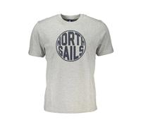 North Sails - Camiseta marrón marinera cuello redondo - Tops - Hombre - Gris - L -