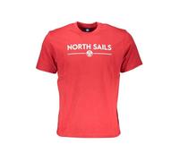 NORTH SAILS Camiseta roja de algodón para hombre