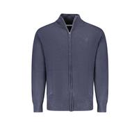 North Sails - Cárdigan de Nylon Azul con Bordado - Knitwear - Hombre - Azul - M -