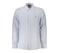 North Sails - Classic Stripe Linen Shirt - Shirts - Hombre - Azul - M -