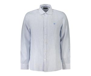 North Sails - Classic Stripe Linen Shirt - Shirts - Hombre - Azul - M -
