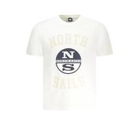 North Sails - Cotton T-Shirt - Tops - Hombre - Blanco - M -