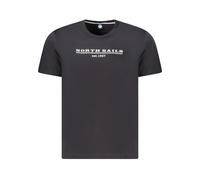 North Sails - Cotton T-Shirt - Tops - Hombre - Negro - S -