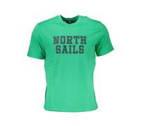 North Sails - Cotton T-Shirt - Tops - Hombre - Verde - 2XL -