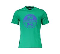 North Sails - Cotton T-Shirt - Tops - Hombre - Verde - 2XL -