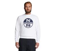 NORTH SAILS Crewneck Sweatshirt W/Graphic Sudadera, Blanco, L para Hombre