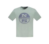 North Sails - Green Cotton T-Shirt - Tops - Hombre - Verde - L -