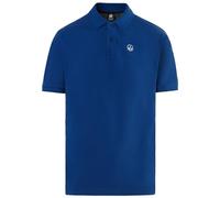 North Sails Polo con parche de logotipo, Ocean Blue, S