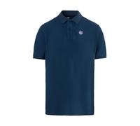 North Sails Polo Hombre Manga Corta con Cuello y Botones artículo 692451 Polo básico Manga Corta, 0787 Dark Denim, XL