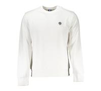 North Sails - Sudadera de Algodón Cepillado con Logo de Aplicación - Sweatshirts & Hoodies - Hombre - Blanco - XL -