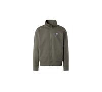NORTH SAILS Sudadera con parche con logotipo y cremallera, City Grey, XXXXL