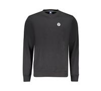 North Sails- Sudadera de Algodón Negra con Logo de Aplicación- Sweatshirts & Hoodies- Hombre- Negro- L- Sudadera de Algodón Negra con Logo de Aplicación
