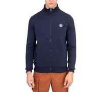 NORTH SAILS - Sudadera para hombre con cremallera y logotipo, navy, L