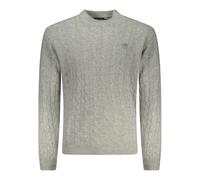 North Sails - Suéter de punto trenzado con cuello redondo - Knitwear - Hombre - Gris - S -