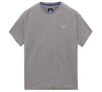 North Sails T-Shirt S/s W/Logo Camiseta, Medium Grey Melange, Large para Hombre