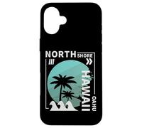 North Shore Beach Oahu Hawaii Minimalista Surfista Carcasa para iPhone 16 Plus