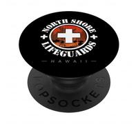 North Shore Hawaii Beach Patrol - Diseño de Surf al Atardecer PopSockets PopGrip Adhesivo