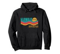 North Shore, Oahu, Bahía de Waimea, Hawái, Puesta de Sol Retro, años 70 y 80 Sudadera con Capucha