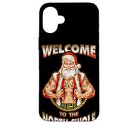 North Swole Santa Músculos Gimnasio Motivación Tatuajes Divertido Carcasa para iPhone 16 Plus