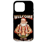 North Swole Santa Músculos Gimnasio Motivación Tatuajes Divertido Carcasa para iPhone 16 Pro