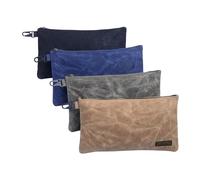 NorthClimbOtd Bolsa de herramientas de lona, bolsas de herramientas con cremallera, bolsa de lona con cremallera, bolsa de herramientas impermeable con cremallera YKK. Paquete de 4