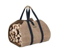 NorthClimbOtd Portador de leña de lona, bolsas de leña enceradas, portador de madera para leña, portadores de leña con asas para hoguera, camping, barbacoa, actividades al aire libre