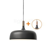 Northern Acorn, lámpara de suspensión, gris mate