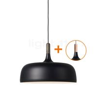 Northern Acorn, lámpara de suspensión, negro mate