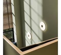 Northern Aplique de pared LED Glint, Ø 25 cm, cristal, blanco opalino True